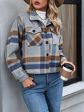 Plaid Button-Up Jacket thumbnail 4