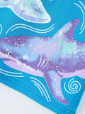Children's Shark Print Cotton T-Shirt thumbnail 4
