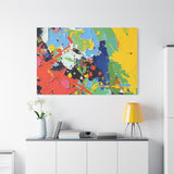 Abstract Color Splash Matte Canvas — Stretched Wall Art thumbnail 99