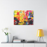 Abstract Color Splash Canvas Print - Vibrant Stretched Matte Wall Art thumbnail 66