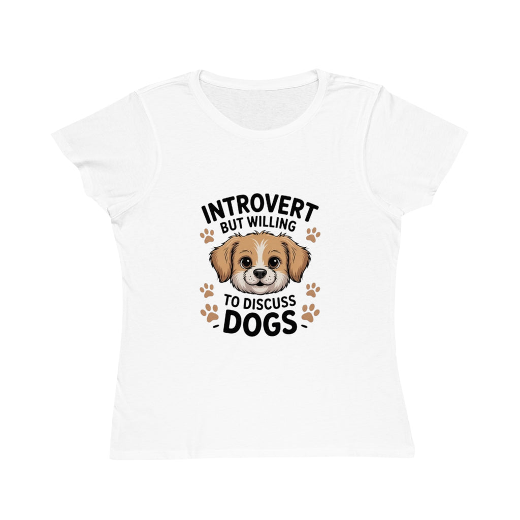 Introvert But Willing to Discuss Dogs T-Shirt — Cute Dog Lover Tee