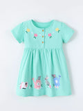 Children's Bunny Print Button Detail Dress thumbnail 2