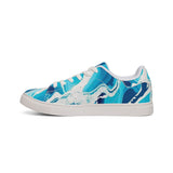 Blue Marble Low-Top Sneakers — Men's Casual Leather Shoes thumbnail 4