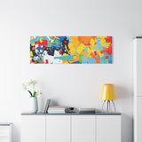 Abstract Splash Colorful Matte Canvas Wall Art – Vibrant Modern Stretched Print thumbnail 93