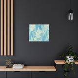 Abstract Aqua Brushstroke Canvas Print — Coastal Blue Wall Art thumbnail 55