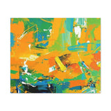 Abstract Orange & Green Canvas Art — Vibrant Modern Wall Decor thumbnail 10