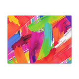 Abstract Rainbow Brushstrokes Matte Canvas Wall Art — Vibrant Stretched 1.25" thumbnail 26