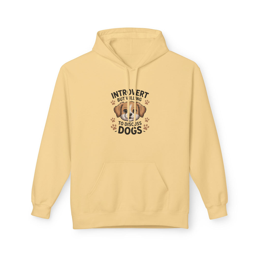 Introvert But Willing To Discuss Dogs Hoodie — Cute Dog Lover Pullover