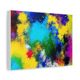Abstract Color Splash Matte Canvas Print — Vibrant Stretched Wall Art thumbnail 3