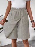 Elastic Waist Wrap Skort thumbnail 1