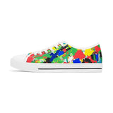 Women’s Low Top Sneakers — Colorful Paint Splat Design thumbnail 3
