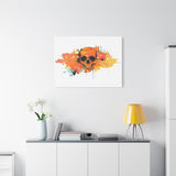 Skull Art Canvas Print – Vibrant Paint-Splash Skull Wall Decor thumbnail 75