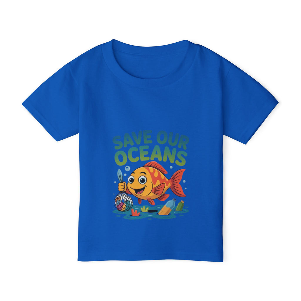 Save Our Oceans Toddler T-Shirt — Cute Fish Environmental Shirt for Kids