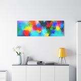 Abstract Rainbow Splash Matte Canvas Print thumbnail 93