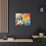 Abstract Splash Colorful Matte Canvas Wall Art – Vibrant Modern Stretched Print thumbnail 64