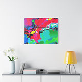 Abstract Neon Splash Matte Canvas Print — Vibrant Colorful Stretched Wall Art thumbnail 66