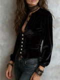 Velvet Button-Down Jacket thumbnail 2