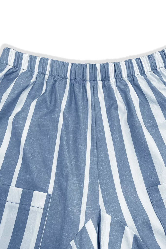 Striped Wide-Leg Pants