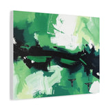 Abstract Green Brushstroke Canvas Print thumbnail 44