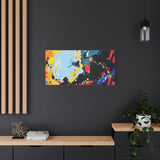 Abstract Color Splash Matte Canvas Print — Modern Stretched Wall Art thumbnail 76
