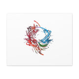 Abstract Color Splash Canvas Print — Modern Watercolor Circle Art on Matte Stretched Canvas thumbnail 11