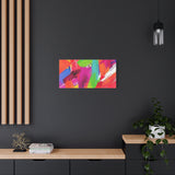 Abstract Rainbow Brushstrokes Matte Canvas Wall Art — Vibrant Stretched 1.25" thumbnail 58