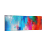 Vibrant Abstract Color Splash Matte Canvas Print thumbnail 68