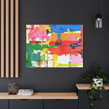Abstract Color Splash Matte Canvas Print — Vibrant Modern Wall Art thumbnail 91