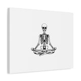Yoga Skeleton Canvas Print — Meditating Skeleton Wall Art, Minimalist Gothic Home Decor thumbnail 29