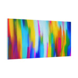 Abstract Rainbow Waves Matte Canvas Print — Vibrant Colorful Wall Art thumbnail 95