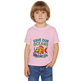 Save Our Oceans Toddler T-Shirt — Cute Fish Environmental Shirt for Kids thumbnail 34