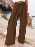 Full Size Drawstring Wide Leg Pants Plus Size thumbnail 13