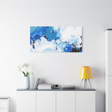 Abstract Blue Galaxy Canvas Print — Matte Stretched Wall Art thumbnail 84