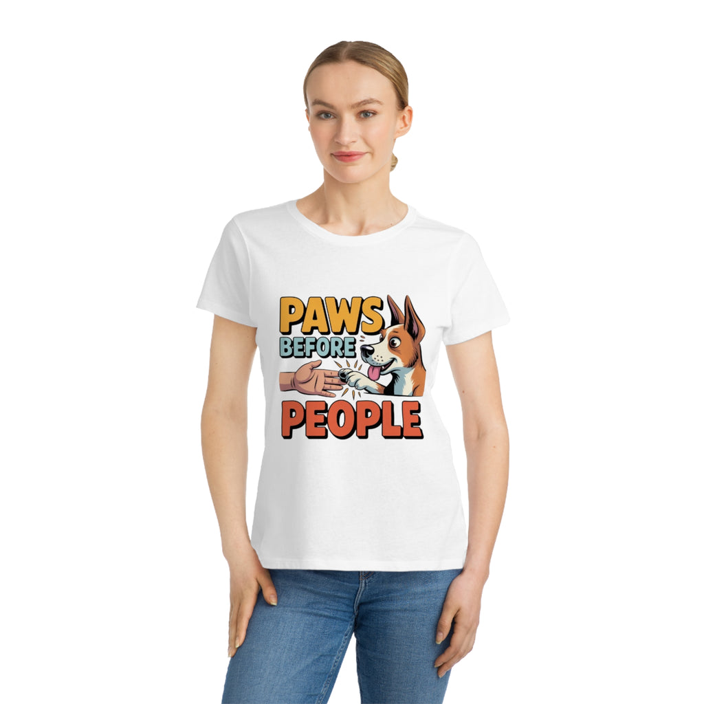 Paws Before People T‑Shirt — Cute Dog Paw Print Graphic Tee for Dog Lovers