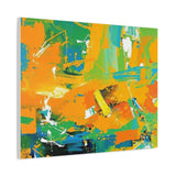 Abstract Orange & Green Canvas Art — Vibrant Modern Wall Decor thumbnail 62