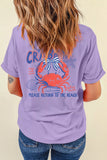 CRABBY Beach Day Graphic T Shirt thumbnail 3