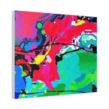 Abstract Neon Splash Matte Canvas Print — Vibrant Colorful Stretched Wall Art thumbnail 53
