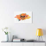 Skull Art Canvas Print – Vibrant Paint-Splash Skull Wall Decor thumbnail 60