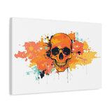 Skull Art Canvas Print – Vibrant Paint-Splash Skull Wall Decor thumbnail 47