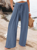 Full Size Drawstring Wide Leg Pants Plus Size thumbnail 6
