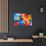 Abstract Color Splash Matte Canvas Print — Vibrant Stretched Wall Art thumbnail 73