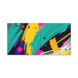 Abstract Neon Brushstroke Canvas Print — Colorful Modern Wall Art thumbnail 7