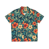 Tropical Hibiscus Hawaiian Shirt — Men's Floral Aloha Button-Up thumbnail 1