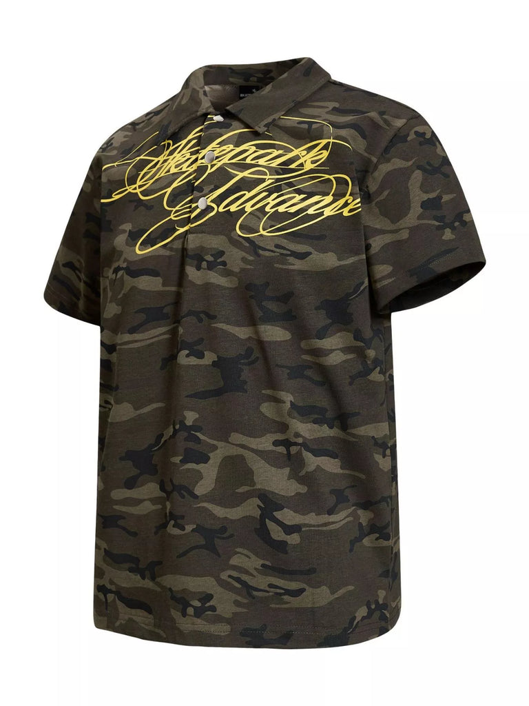 Men's Camouflage Short Sleeve Polo
