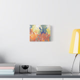 Abstract Colorful Brushstroke Matte Canvas Wall Art – Vibrant Orange & Green Stretched Print thumbnail 19