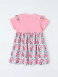 Children's Floral Print Bow Detail Dress thumbnail 5