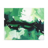 Abstract Green Brushstroke Canvas Print thumbnail 13