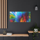 Abstract Color Explosion Matte Canvas Print thumbnail 85