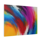 Abstract Rainbow Swirl Matte Canvas Print (Stretched) thumbnail 89