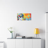 Abstract Splash Colorful Matte Canvas Wall Art – Vibrant Modern Stretched Print thumbnail 57